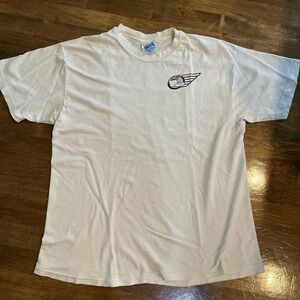 Y2K Harley Davidson single stitch Biker racing graphic shirt L